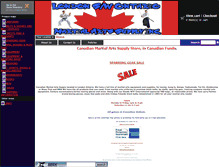 Tablet Screenshot of martialartssupply.on.ca